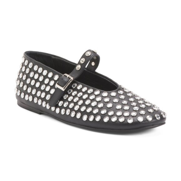 TONY BIANCO Leather Miami Studded Flats